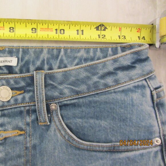 WeWoreWhat Danielle High Rise Vintage Straight, Distressed, 28x29, NWT $168 MSRP - Picture 6 of 12